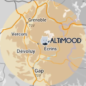 Map Gap Grenoble Southern Alps
