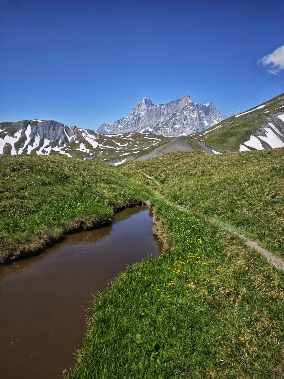 Pond below Grand Col Ferret