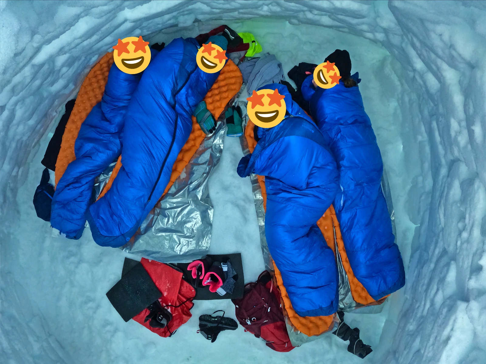 Night in igloo