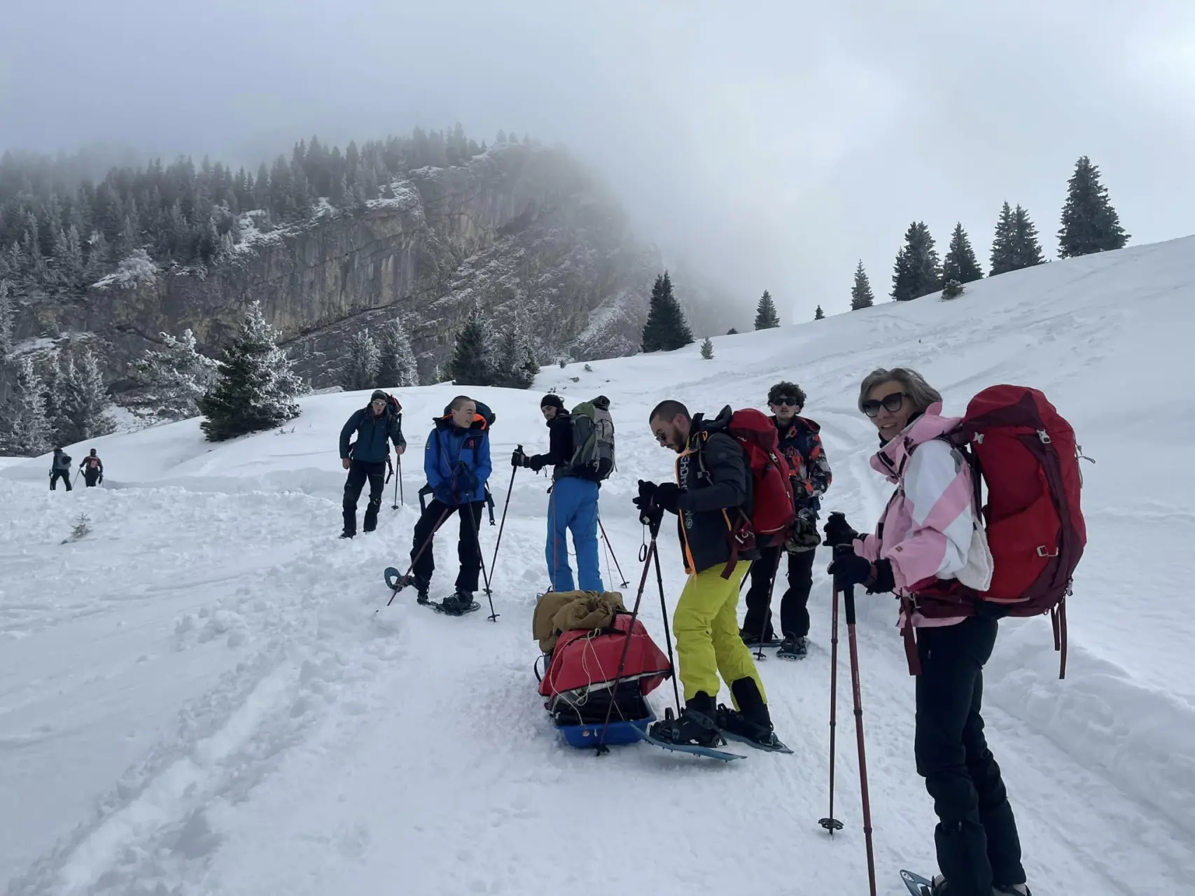 raquette igloo pulka