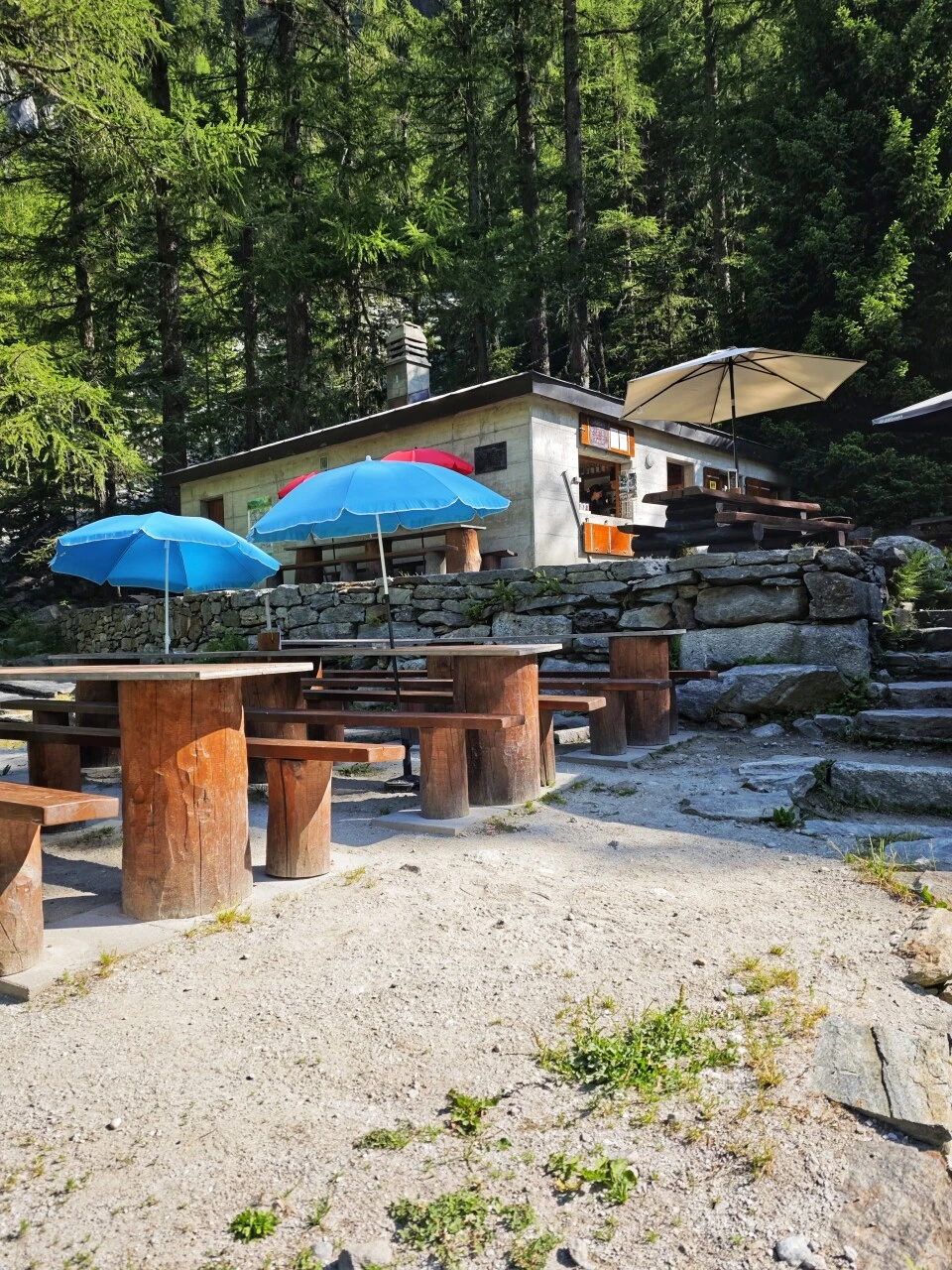 The Relais d'Arpette, final halt before the climb to the Fenêtre