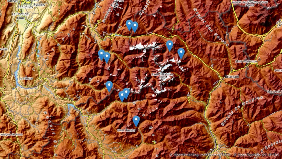 Map of 10 High-Altitude Lakes in the Écrins and the Story Behind the Postcard — Altimood